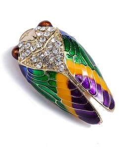 Nicoletta Carlone "Viola" Enamel Cicada Brooch Shop