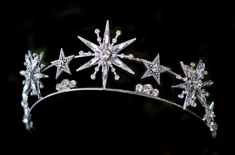 Nicoletta Carlone "Eurydice" Silver-tone Silver Starburst Tiara Nicoletta Carlone "Eurydice" Silver-tone Silver Starburst Tiara