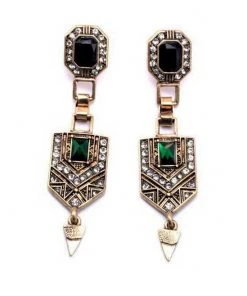 Nicoletta Carlone "Concordia" 1920s Style Art Deco Earrings