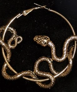 Nicoletta Carlone "Damaris" Snake Hoop Earrings Shop