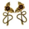 Nicoletta Carlone "Enid" Golden Snake Earrings Shop