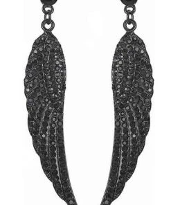 Nicoletta Carlone "Freya" Pave Wing Earrings Shop