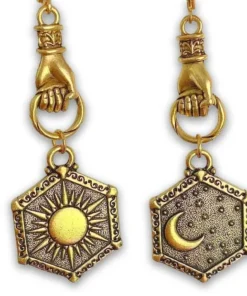 Nicoletta Carlone Shop "Diana" Moon And Star Earrings