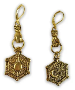 Nicoletta Carlone Shop "Diana" Moon And Star Earrings