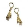 Nicoletta Carlone "Rumi" Golden Hand Earrings