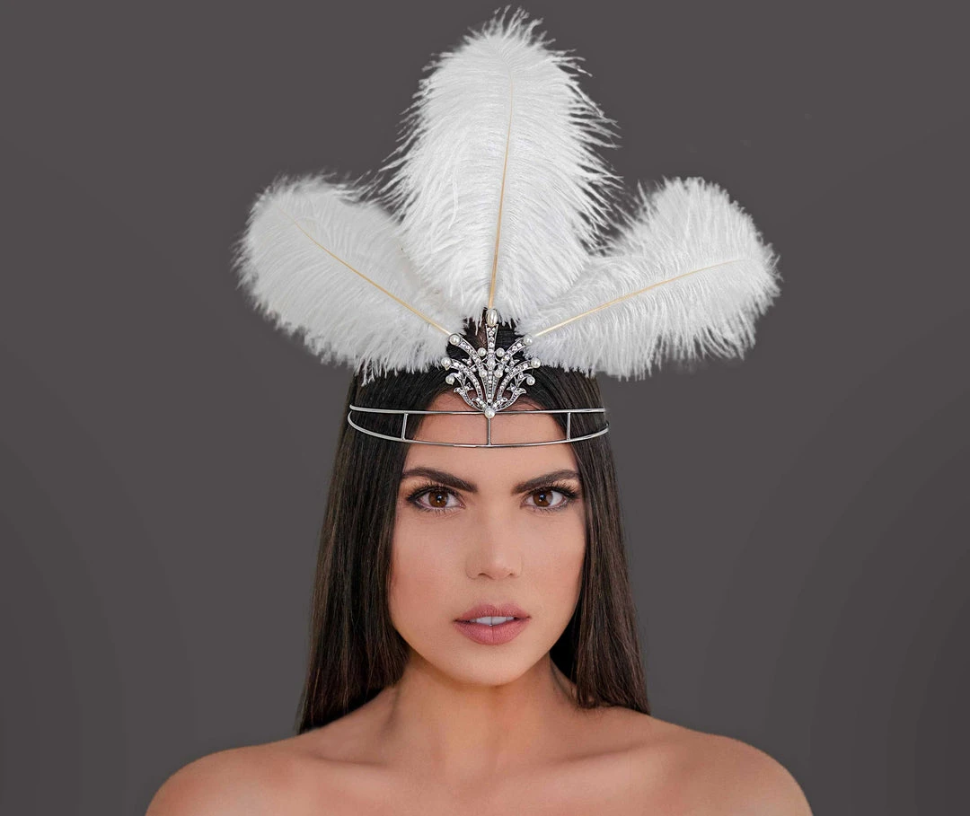 Nicoletta Carlone "Sadie" Feather Crown Nicoletta Carlone "Sadie" Feather Crown