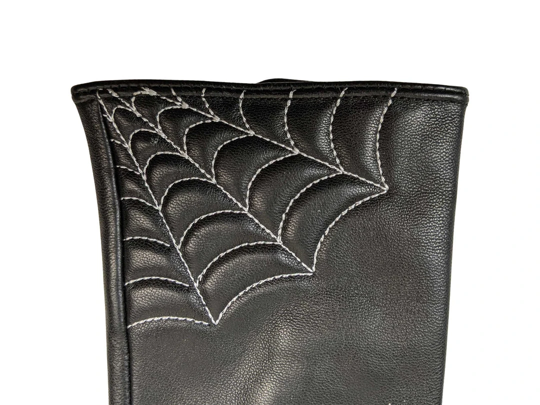 Nicoletta Carlone "Lulu" Embroidered Spiderweb Fashion Gloves Nicoletta Carlone "Lulu" Embroidered Spiderweb Fashion Gloves