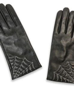 Nicoletta Carlone "Lulu" Embroidered Spiderweb Fashion Gloves
