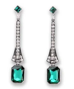 Nicoletta Carlone JEWELRY "Zelda" Art Deco Rhinestone Earrings