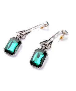 Nicoletta Carlone JEWELRY "Zelda" Art Deco Rhinestone Earrings