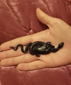 Nicoletta Carlone "Cordelia" Victorian Style Snake And Hand Brooch (pre-order)