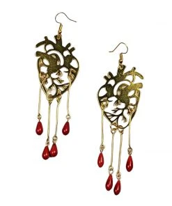 Nicoletta Carlone "Cayleigh" Heart And Blood Earrings