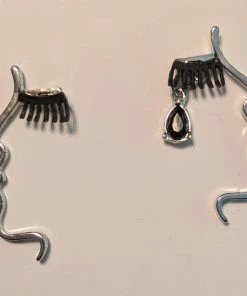 Nicoletta Carlone "Gemma" Surreal Face Profile Earrings