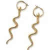Nicoletta Carlone JEWELRY "Helena" Snake Hoop Earrings
