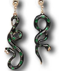 Nicoletta Carlone "Portia" Enamel Snake Earrings