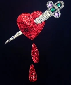 Nicoletta Carlone READY TO WEAR "Jezebel" Heart And Dagger Sweater (pre-order)